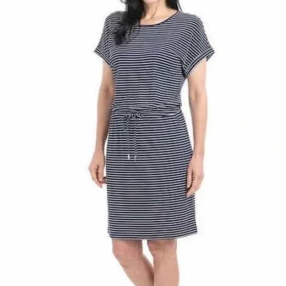 Hilary Radley Dresses & Skirts - Hilary Radley Navy and White Striped Top